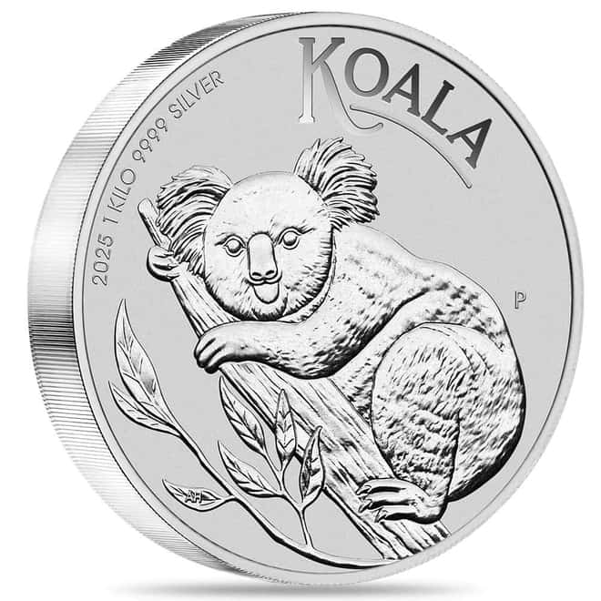 2025 1 Kilo Silver Australian Koala Perth Mint BU