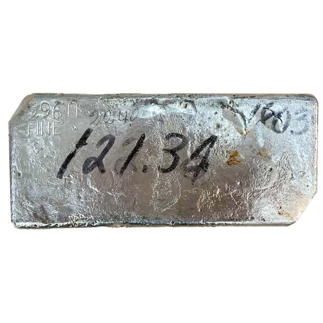 121.34 oz US Assay Office San Francisco Silver Bar .996 Fine