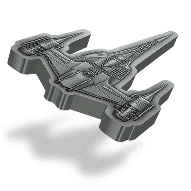 2023 Niue 3 oz Star Wars The Mandalorian's N-1 Starfighter Silver Coin