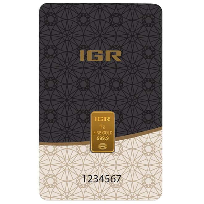 Lot of 20 - 1 gram Istanbul Gold Refinery (IGR) Bar .9999 Fine (In Assay)
