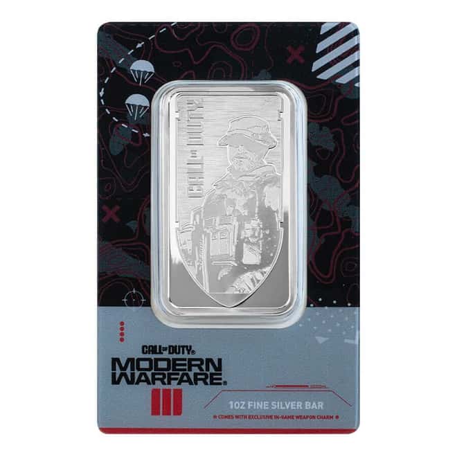 1 oz PAMP Call of Duty Modern Warfare III Silver Bar (w/ Frame)