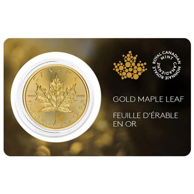 2024 1 oz Canadian Gold Maple Leaf $50 Coin BU (in Assay)