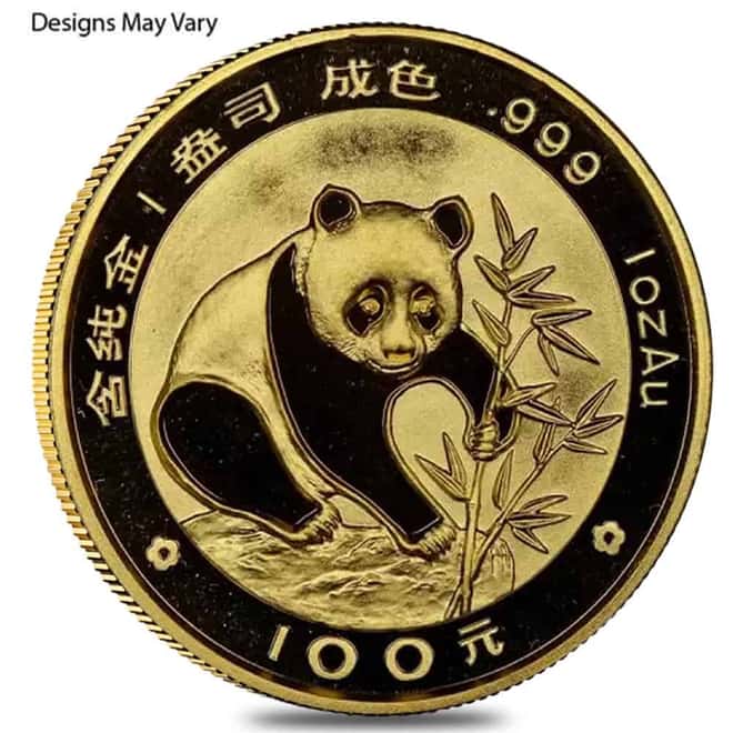 1 oz Chinese Gold Panda Unc/Proof (Random Year, Sealed)