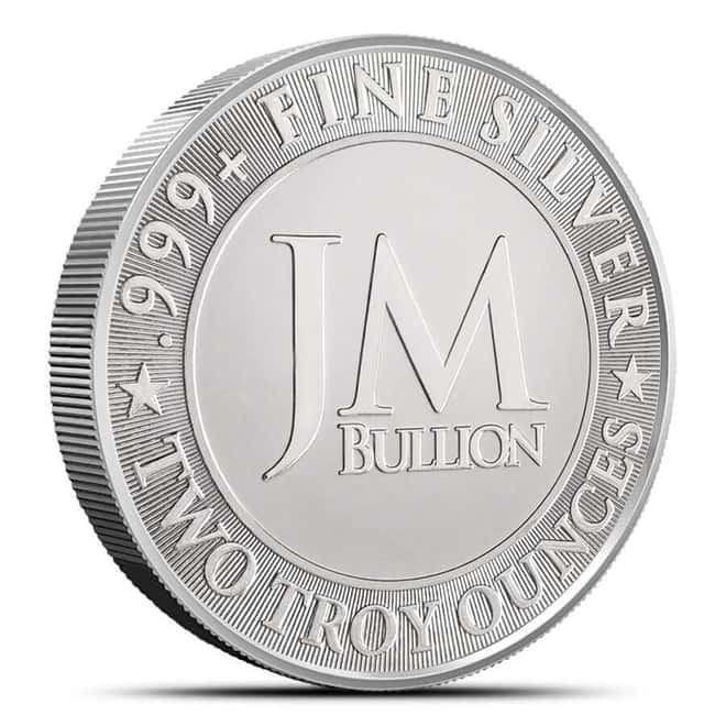 2 oz JM Bullion Eagle Silver Round .999 Fine