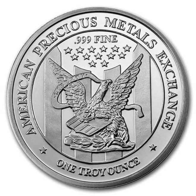1 oz APMEX Silver Round .999 Fine