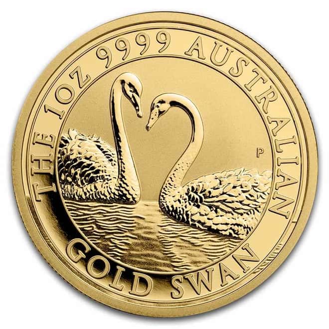 2022 1 oz Gold Australian Swan Perth Mint BU
