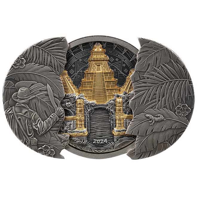 2024 Barbados 5 oz Silver El Dorado Antiqued Coin