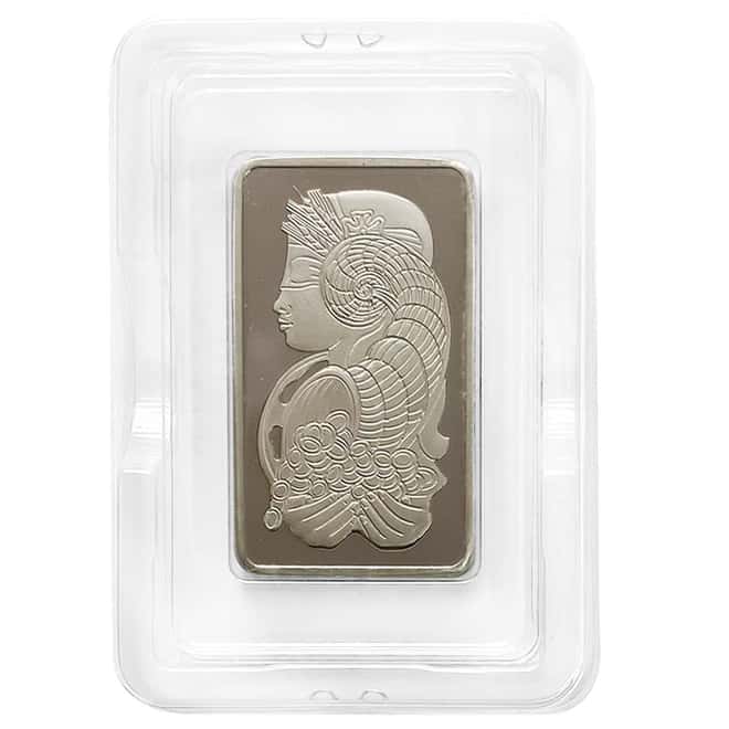 Vintage Assay - 10 oz PAMP Suisse Lady Fortuna Platinum Bar .9995