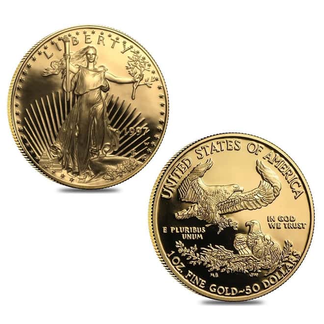 1997 Proof Gold/Platinum/Silver Impressions of Liberty 3-Coin Set (w/Box)