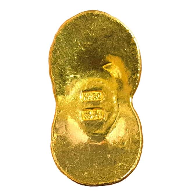 1.2057 oz Chinese Sycee Yuanbao 1 Tael .99+ Fine Gold