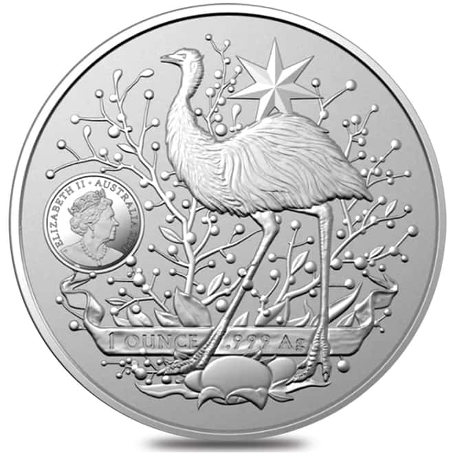 2021 1 oz Silver Australia's Coat of Arms Coin .999 Fine BU - Royal Australian Mint