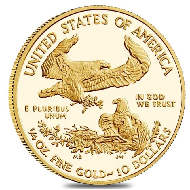 2021-W 1/4 oz $10 Proof Gold American Eagle PCGS PF 69 DCAM First Strike