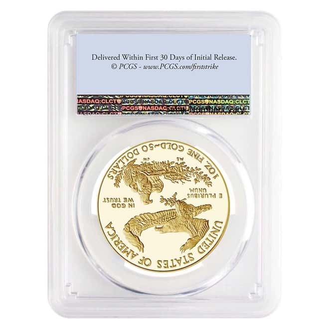 2021-W 1 oz $50 Proof Gold American Eagle PCGS PF 70 DCAM First Strike