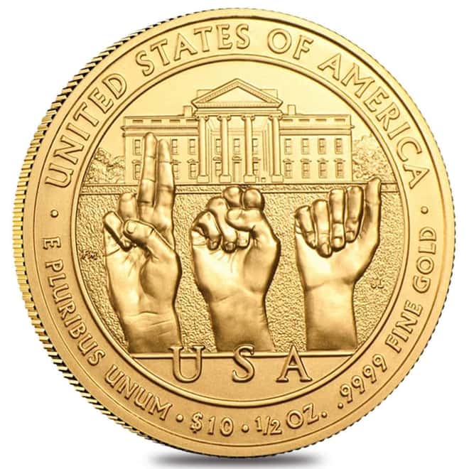 2014 W 1/2 oz $10 First Spouse - Grace Coolidge Gold Coin BU (w/Box & COA)