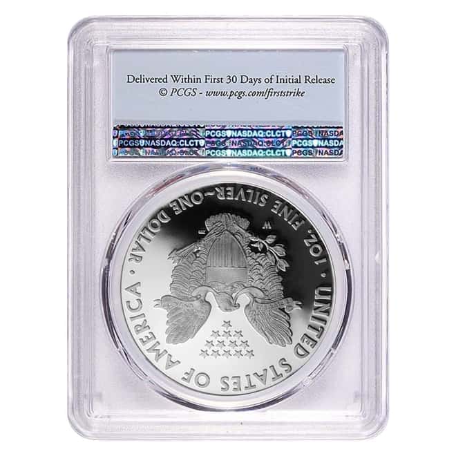 2020-W 1 oz Proof Silver American Eagle PCGS PF 69 DCAM First Strike