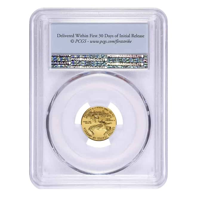 2020 1/10 oz Gold American Eagle PCGS MS 69 First Strike