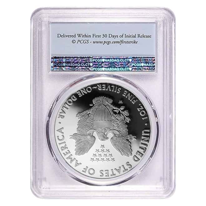 2020-W 1 oz Proof Silver American Eagle Congratulations Set PCGS PF 69 DCAM First Strike