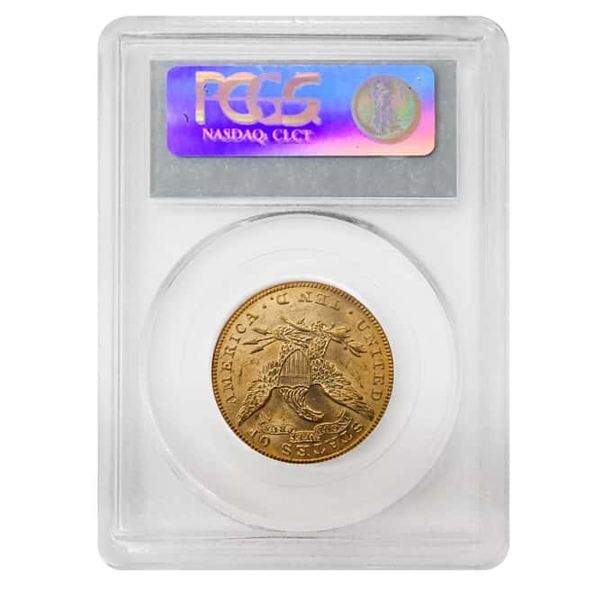 1897 $10 Liberty Head Gold Eagle Coin PCGS MS 63