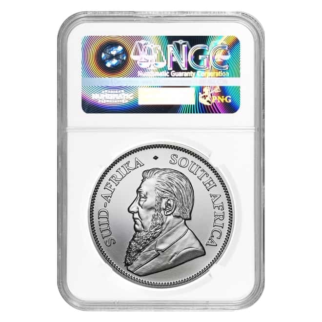 2018 South Africa 1 oz Silver Krugerrand NGC MS 69 Early Releases
