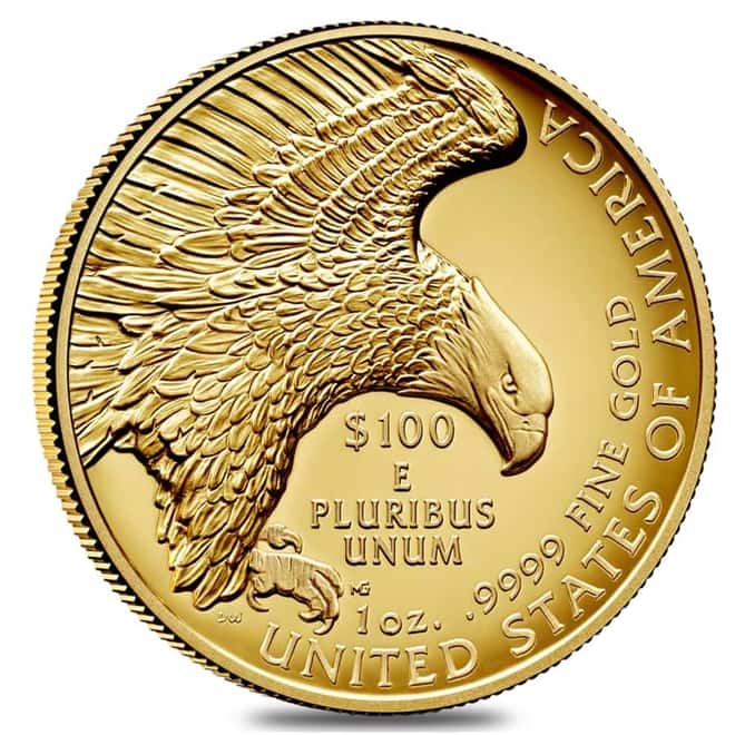 2019 W 1 oz $100 American Liberty High Relief Enhanced Uncirculated Gold Coin (w/Box & COA)