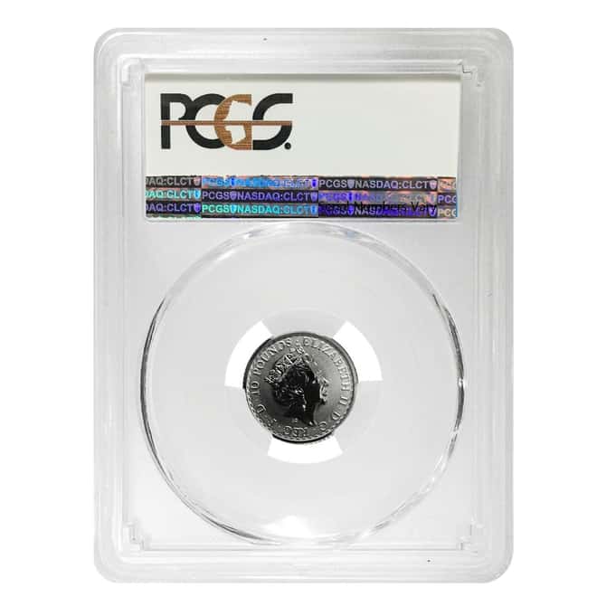 2018 Great Britain 1/10 oz Platinum Britannia Coin PCGS MS 69 FDOI