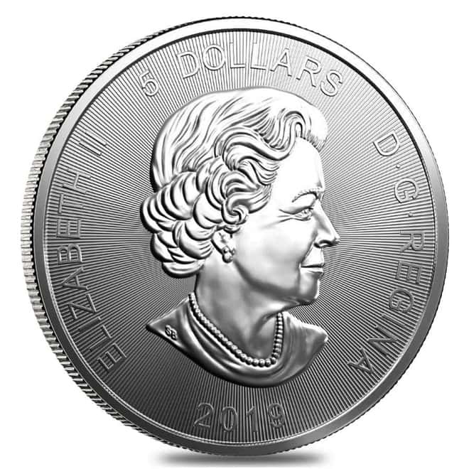 2019 1 oz Canadian Silver Grizzly Bear Predator Series $5 Coin .9999 Fine Silver