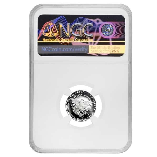 2005 W 1/10 oz $10 Platinum American Eagle Proof Coin NGC PF 69 UCAM