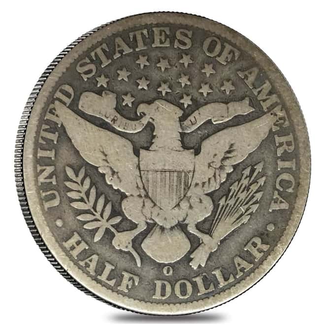 1897 O Barber Half Dollar 90% Silver VG