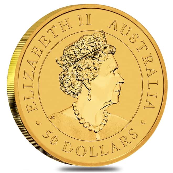 2020 1/2 oz Australian Gold Kangaroo Perth Mint Coin .9999 Fine BU In Cap