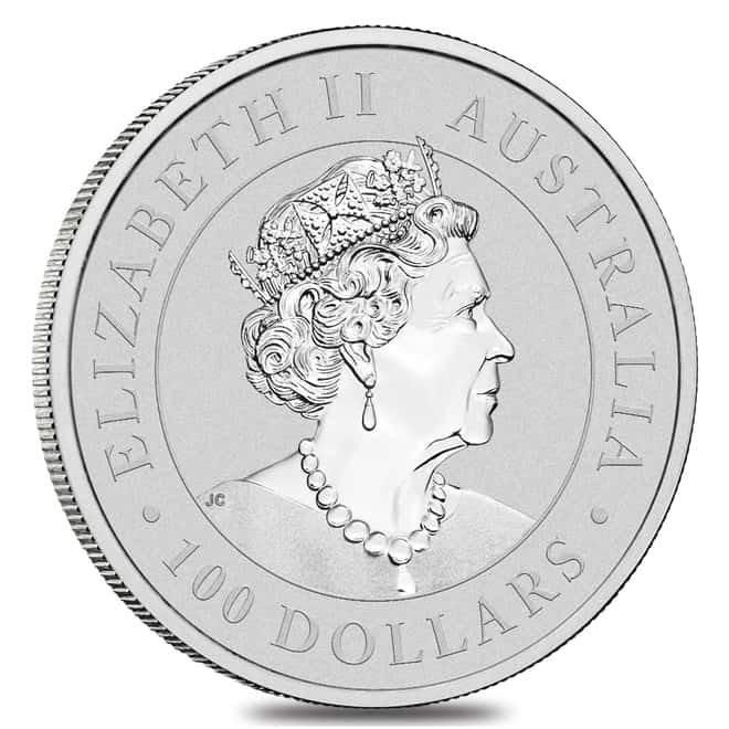 2020 1 oz Australian Platinum Kangaroo Perth Mint Coin .9995 Fine BU In Cap