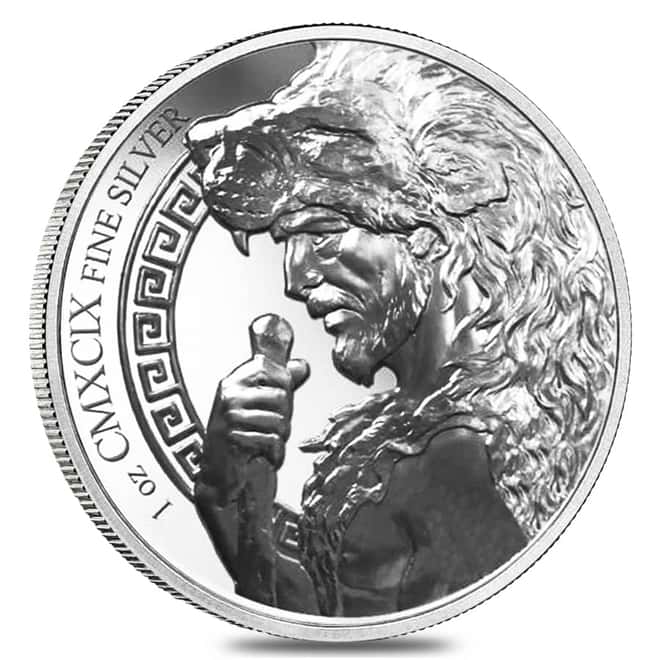 1 oz Hercules Second Labor - Lernaean Hydra Silver Round