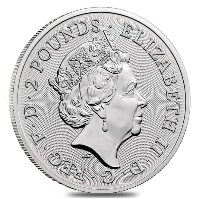 2020 Great Britain 1 oz Silver Year of the Mouse / Rat Coin .999 Fine BU In Cap