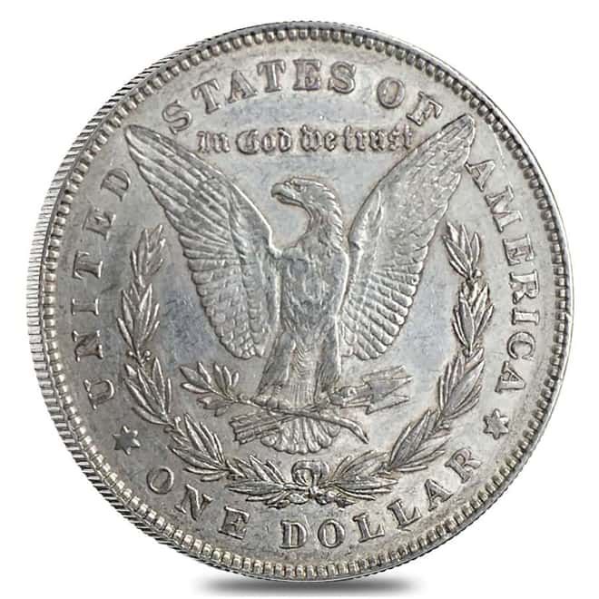 1878 Silver Morgan Dollar 7 Tailfeathers Reverse of 78 VG-XF