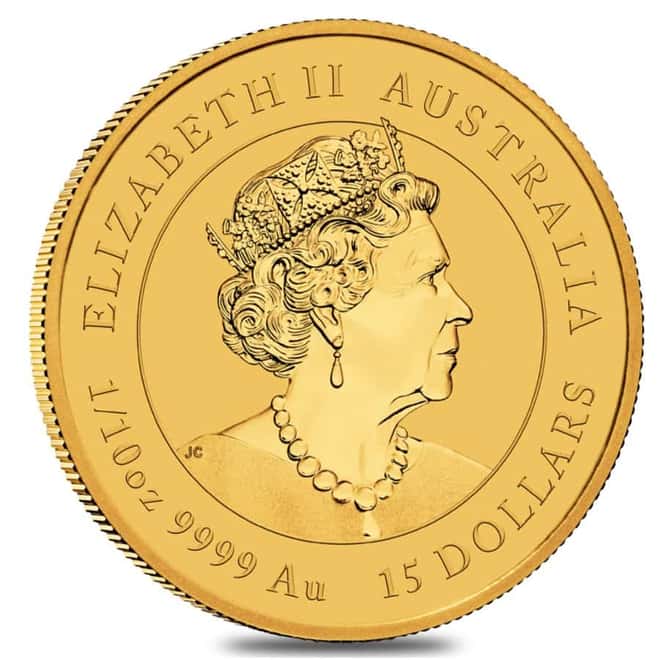 2020 1/10 oz Gold Lunar Year of The Mouse / Rat BU Australia Perth Mint In Cap