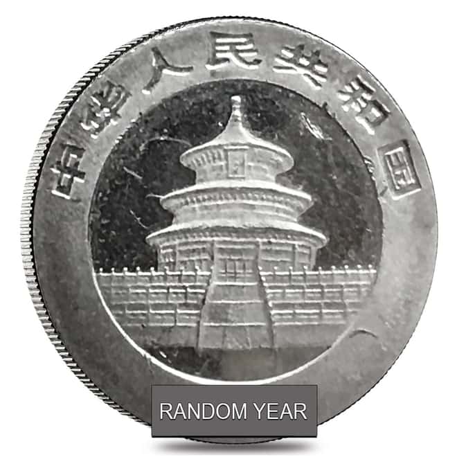 1/20 oz Platinum Chinese Panda 50 Yuan Scruffy (Random Year)