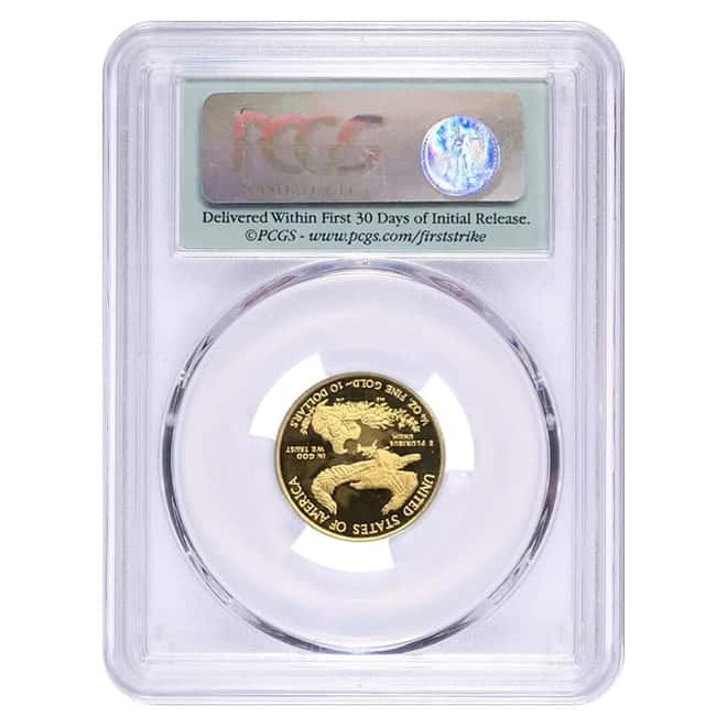2010 W 1/4 oz $10 Proof Gold American Eagle PCGS PF 70 First Strike
