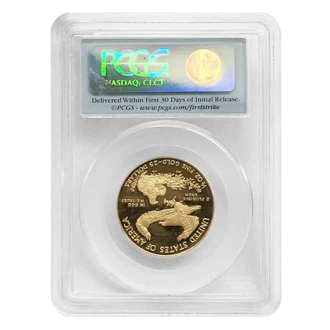 2010 W 1/2 oz $25 Proof Gold American Eagle PCGS PF 70 First Strike