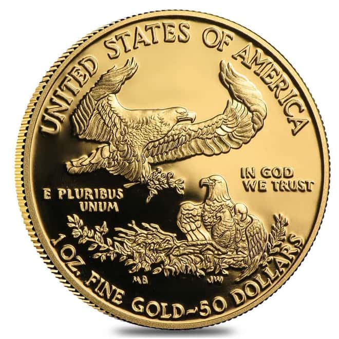 2015 W 1 oz $50 Proof Gold American Eagle (w/Box & COA)