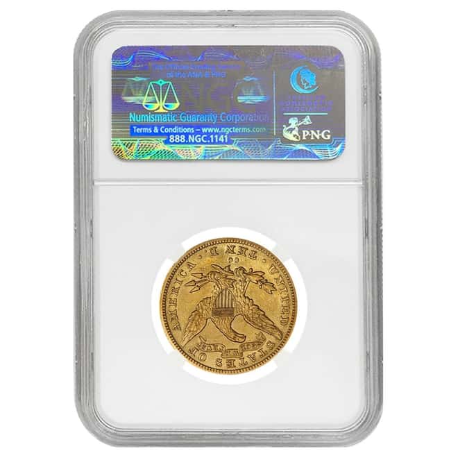 $10 Liberty Head Gold Eagle NGC AU 50 (Random Year)