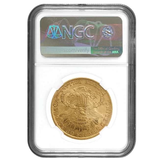 $20 Gold Double Eagle Liberty Head NGC AU 55 (Random Year)