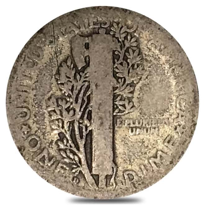 1921-D Mercury Dime 90% Silver AG-VG