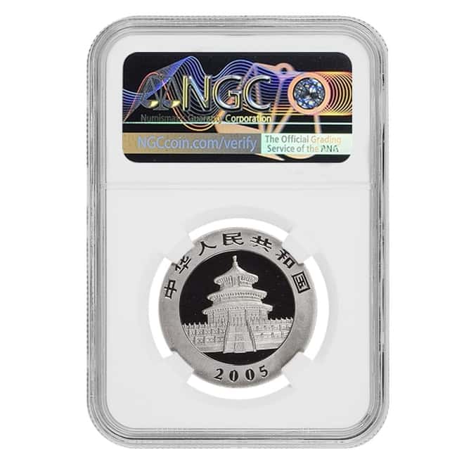 2005 1/2 oz Proof Palladium Chinese Panda 100 Yuan NGC PF 69 UCAM