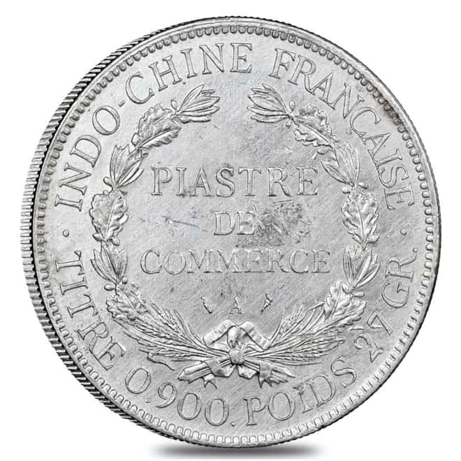 France Indo-China Piastre Silver Coin Circulated ASW 0.7812 oz (Random Year)