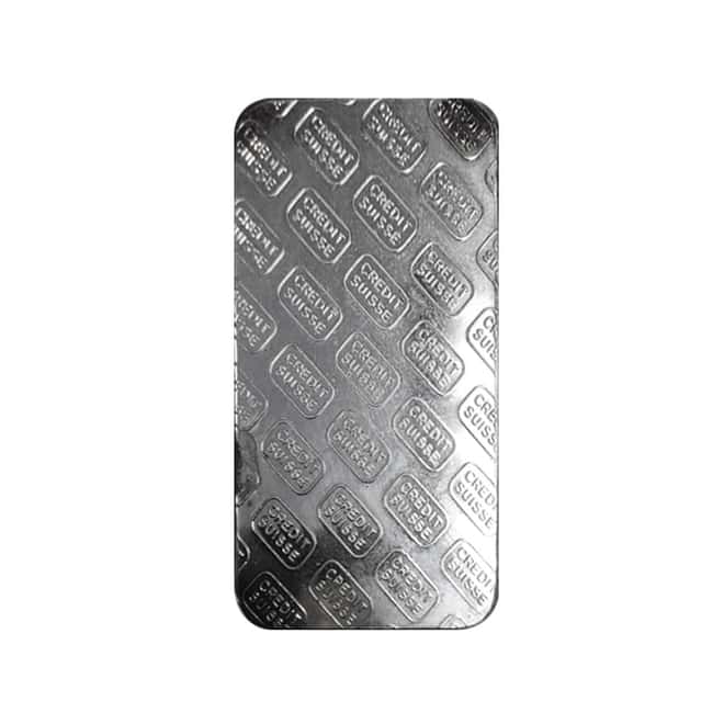 50 gram Credit Suisse Silver Bar .999 Fine (Secondary Market)