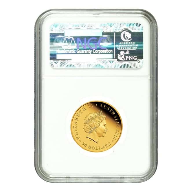 2014 P 1/2 oz Proof Gold Australian Kangaroo NGC PF 70 UCAM First Releases - 25th Anniversary