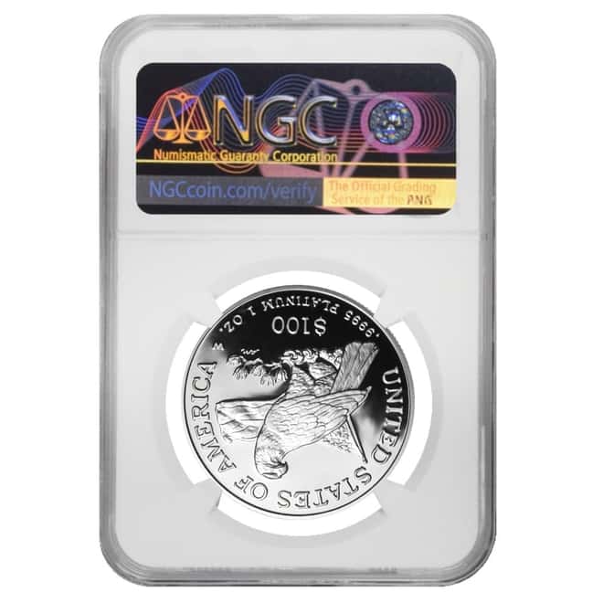 2003 W 1 oz $100 Platinum American Eagle Proof Coin NGC PF 69 UCAM	 
