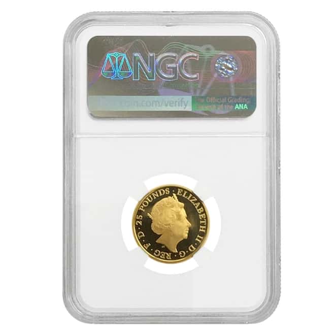 2017 Great Britain 1/4 oz Proof Gold Queen's Beasts (Lion of England) Coin NGC PF 66 UCAM
