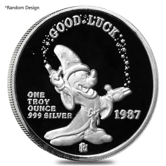 1 oz Disney Silver Round .999 Fine (Random Design)