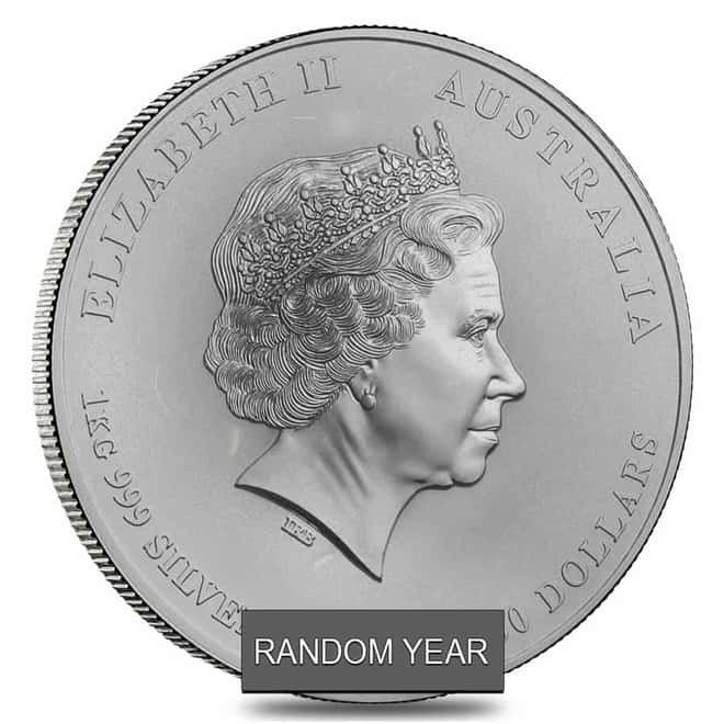 1 Kilo Silver Lunar Year Series Australian Perth Mint (Random Year, Scruffy)
