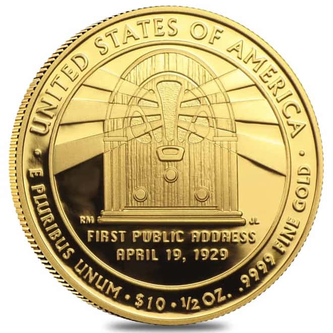 2014 W 1/2 oz $10 First Spouse - Lou Hoover Gold Proof Coin (w/Box & COA)